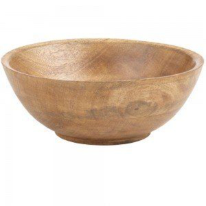 Bol à salade unique en bois de manguier massif à bords naturels, sculpté à la main, vaisselle rustique, centre de table à prix abordable - Product Image 4