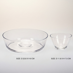 [Holar] Ensemble de saladiers en plastique transparent de grande taille, fabriqués à Taïwan, prêts pour les fêtes, pour la restauration, les réceptions et la maison - Product Image 3