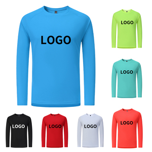 เสื้อยืดคอกลมแขนยาวสีดำสำหรับผู้ชาย พิมพ์ลายโลโก้ด้านหน้า ทรงเข้ารูป แห้งเร็ว เป็นมิตรกับสิ่งแวดล้อม ผลิตจากโพลีเอสเตอร์ 100% ขนาดปกติ - Product Image 2