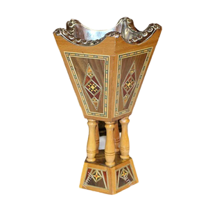 Support de brûleur d'encens en bois fait main avec finition bois pour la décoration intérieure, support pour bâtonnets d'encens et cire aromatique - Product Image 5