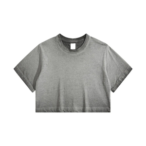 T-shirts pour hommes de qualité supérieure, col rond épais, t-shirts personnalisés à coupe courte pour hommes, t-shirt court - Product Image 3