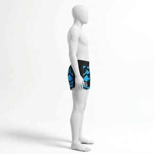 Shorts de Muay Thai MMA pour Enfants Garçons, Hommes et Femmes, pour Kick Boxing, Combat, Grappling, Entraînement, 100% Coton, Couleur Unie, Décontracté - Product Image 3
