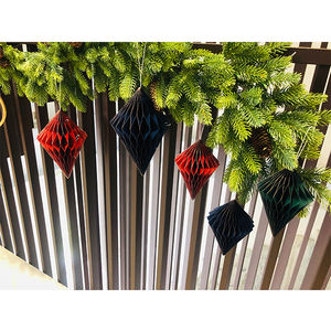 กระดาษรูปเพชรอุปกรณ์คริสต์มาสแบบพับได้อุปกรณ์ตกแต่งในร่ม - Product Image 6