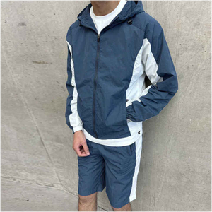 Hot Sale Men Windbreaker <b>Shorts</b> <b>Sets</b> In Reasonable Price Comfortable Windbreaker Jackets With Elastic Waist <b>Shorts</b> - Product Image 5