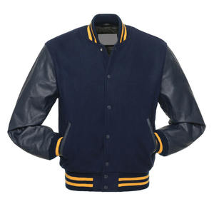 Chaquetas Varsity Personalizadas al por Mayor para Hombre, Diseño Moderno y Holgado con Diseño en Blanco para el Último Estilo de Ropa - Product Image 5