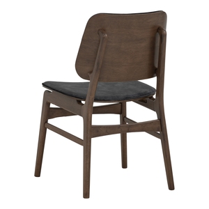 Mid Century Modern Dining <b>Chair</b> Solid Wood Frame Armless with <b>Padded</b> Seat for Home Apartment Villa and Restaurant - Product Image 4