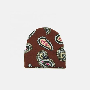 Premium Quality Full Print Custom Jacquard <b>Beanie</b> Breathable Waterproof Adjustable Unisex Adult Hot Selling Manufactured Huzaifa - Product Image 1