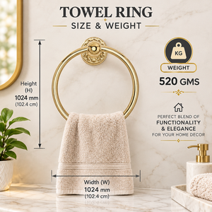 Support mural de luxe en laiton doré pour serviettes, avec base en cristal, pour salle de bain, accessoire décoratif, porte-serviettes, organisateur - Product Image 5