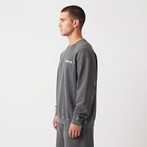 Sudadera de Cuello Redondo para Hombre, Talla Grande, de Algodón, de Alta Calidad, Tejido Suave, Informal, de Manga Larga, Clásica, 2026 - Product Image 2
