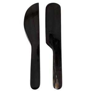 Couteau à fromage artisanal en corne naturelle, spatule à gâteau faite à la main pour le service de mariage et l'hôtellerie - Product Image 6