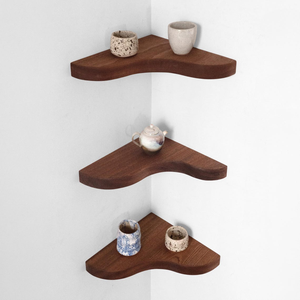 Acacia Wood <b>Corner</b> Plant <b>Shelf</b> Wooden Plant Stand Space Saving <b>Corner</b> Display Rack for Indoor Outdoor Plants Balcony Living Room - Product Image 1