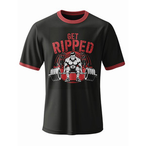 T-Shirt da Palestra Slim Fit per Uomo, Traspirante, Semplice, per Fitness e Bodybuilding, <span class=keywords><strong>con</strong></span> <span class=keywords><strong>Maniche</strong></span> <span class=keywords><strong>Corte</strong></span> o Lunghe - Product Image 3