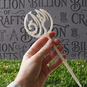 Islamic Floral <b>Bookmark</b> Wooden Prayer Ribbon Page Marker Quran Decor Gift - Product Image 2
