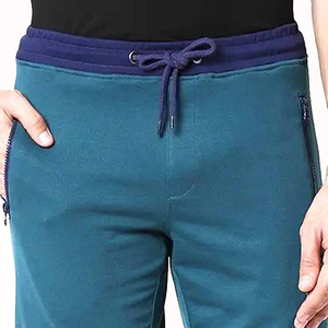 Shorts de sport pour homme, coupe slim, en polaire non tissée, respirant, écologique, avec poches latérales zippées, style décontracté, streetwear hip hop, vente directe - Product Image 5