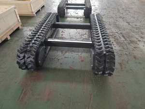 Chaude En Acier d'entraînement de voie systèmes de train d'atterrissage de châssis en caoutchouc pour terres humides jardin ferme machines de récolte tombereaux perceuse gréement - Product Image 6