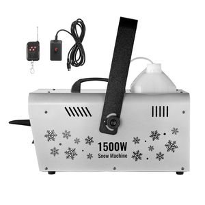 Macchina per Neve 1500W ad Alta Produzione, Generatore di Fiocchi di Neve con Serbatoio d'Acqua da 5L, 2 Telecomandi, Batteria ad Alta Potenza - Product Image 1