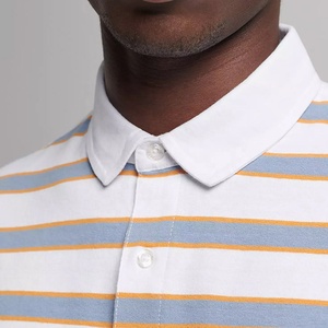 T-shirts polo à manches courtes en polyester respirant confortable pour été Nouveau design personnalisé pour hommes - Product Image 3