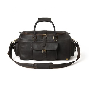 Sac de voyage week-end en cuir de qualité classique avec logo personnalisé, nouveau design, léger, élégant, sac de voyage en cuir parfait - Product Image 1