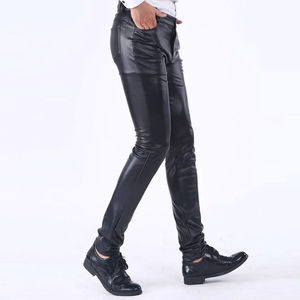 Pantalon décontracté pour homme en cuir de vachette et toile, style urbain, couleurs personnalisables, logo, taille, service OEM, Pakistan, séchage rapide - Product Image 2