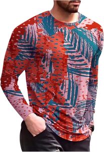 Camiseta de Cuello Redondo Casual para Hombre, Venta al por Mayor, Manga Larga, Camiseta Estampada de Alta Calidad para Hombre, Patrón de Sublimación Digital 3D - Product Image 2