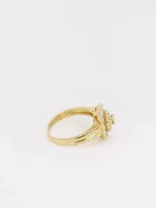 Anillo de Compromiso para Mujer Tishya Diamond, 1 Quilate, Diseño de Racimo de Flores, Moissanita Auténtica, Plata de Ley 925, Chapado en Oro Amarillo, Corte Baguette - Product Image 2