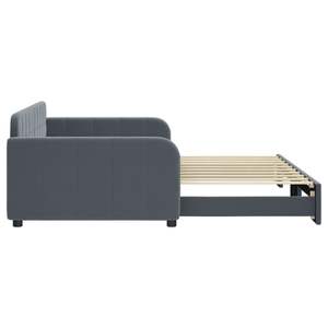 Lit de repos gris foncé 39,4 x 74,8 po avec lit gigogne, sans matelas - Product Image 4