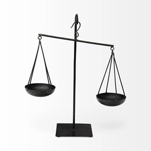 Handmade Iron Balance Scale Sculpture Geometric Art <b>Decor</b> for Tabletop Living Room Home <b>Decor</b> - Product Image 6