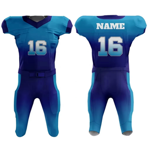Uniformes de fútbol americano superventas de estilo superior de nuevo diseño con camisetas impresas sublimadas Jersey de fútbol americano Color sólido - Product Image 5