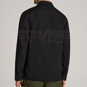 Veste d'hiver en toile 100% coton au design tendance, tissu de haute qualité, durable, tenue streetwear à la mode, logo sur le devant - Product Image 2
