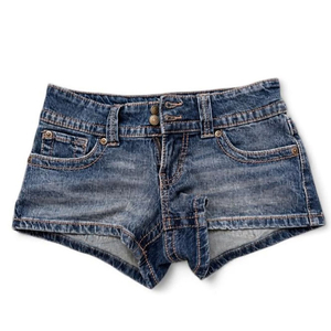 Low Waist Straight-leg <b>Woven</b> Denim <b>Shorts</b> Light Wash Pockets Eco-Friendly Formal Stretch Casual Summer Jerry Wear Jerry-41 - Product Image 4
