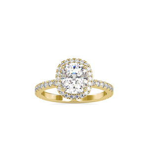 S925 Silver <b>Cushion</b> Shape Diamond Accent Wedding <b>Statement</b> Women Moissanite Ring - Product Image 5