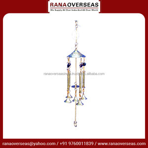 Campanas de viento conmemorativas de Metal de latón de nuevo diseño, tubos y campana, carillón de viento colgante de pared para Patio, balcón, jardín, decoración de patio - Product Image 4