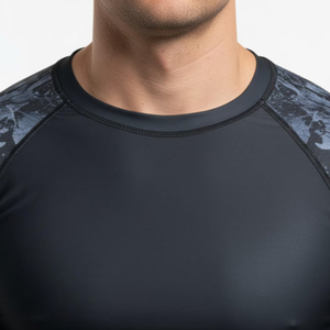 Sublimated Customized Boxing Apparel Thai Fighting Compression Shirt MMA Rashguard UPF50 Breathable Short Sleeve for Men - Product Image 2