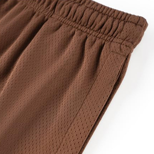 Pantalones cortos deportivos transpirables de malla para hombre, con cordón en la cintura, de secado rápido, para correr, en venta en línea. - Product Image 6