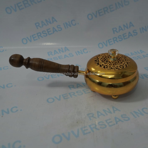 Quemador de Incienso de Hierro Hecho a Mano de Primera Calidad con Mango de Madera, Porta Incienso de Resina para Aromaterapia Tradicional - Product Image 6