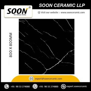 BARTVI BLACK - Baldosas de Porcelana Mate para Suelo, 800x800 mm, Antideslizantes, Antibacterianas, Diseño Rústico para Uso en Exteriores y Hoteles por Soon Ceram - Product Image 5