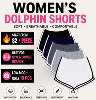 Nouveau short en coton doux pour femmes pantalon d'entraînement confortable butin respirant salon dauphin Shorts cyclisme randonnée pantalon