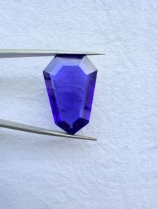 Colgante de tanzanita sintética violeta azul real de súper calidad, fabricado en India, exportador a precio mayorista. - Product Image 3