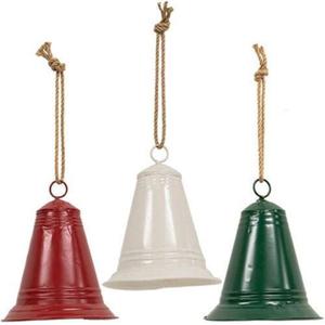 Ensemble de 3 décorations suspendues en métal en forme d'étoile, avec crochet, pour décoration de sapin de Noël, faible MOQ, design rustique en métal, ornements personnalisés - Product Image 2