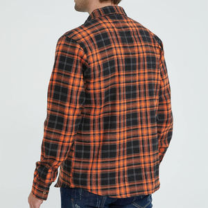 Mens Flannel Top High Quality 100 Cotton Long Sleeve Casual <b>Plaid</b> <b>Shirt</b> Warm Soft Breathable Button Front Slim Fit - Product Image 5