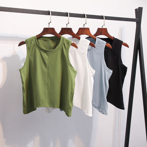 Débardeur de sport pour femme 100 % polyester personnalisé, sans manches, séchage rapide, pour la course et le yoga, avec livraison et expédition - Product Image 6