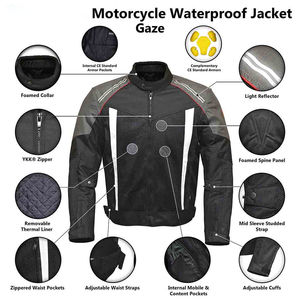 Veste en Cordura pour motards, vêtements de sport pour hommes, couleur personnalisée, imprimée, grande taille, ventilation 3D, respirante, imperméable, coupe-vent - Product Image 5