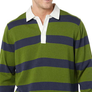 Camiseta de Rugby Personalizada con Rayas, Manga Larga, Piqué, de Alta Resistencia, para Hombre y Mujer - Product Image 4