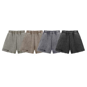 Premium ODM <b>Mens</b> Solid Knitted Mid <b>Waist</b> Sweat <b>Shorts</b> Casual Stretch <b>Elastic</b> Workout Gym Beach <b>Shorts</b> - Product Image 5