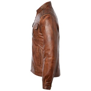 Manufacturer Embroidery Street Wear <b>Leather</b> <b>Jacket</b> Custom Genuine <b>Leather</b> <b>Jackets</b> for Winter <b>Men</b> Waterproof Breathable - Product Image 6