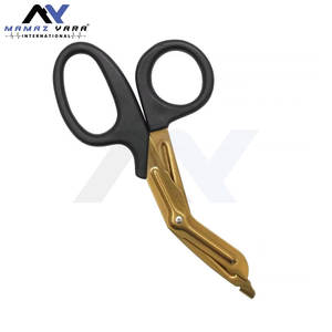 Ciseaux de traumatologie d'urgence en acier inoxydable pour pansements, instruments chirurgicaux, manuels, certifiés conformes aux normes - Product Image 2