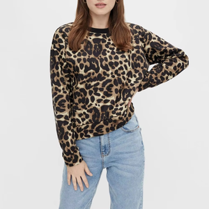 Sudadera de Cuello Redondo para Mujer, Color Sólido, Manga Larga, Tejida en Algodón/Fibra de Bambú, Ecológica, Transpirable, Informal, para Otoño - Product Image 2