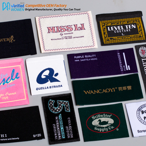 Etiquetas de ropa de alta calidad, venta directa de fábrica, etiquetas para el cuello, etiquetas de tela personalizadas - Product Image 1