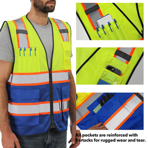 Regular Wear High Quality Security Vest Breathable Polyester Material New Style Sports Wear Newest Design Security Vest - Product Image 3