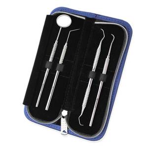 Kit de Nettoyage Dentaire de Qualité Supérieure 4 Pièces – Outils de Grattage et de Détartrage en Acier Inoxydable Certifiés CE ISO - Product Image 1